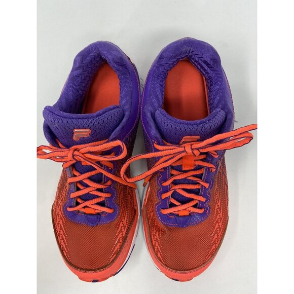 Fila Women's Size 7.5 Memory Foam Running Athletic Shoes Orange Purple - Picture 12 of 12
